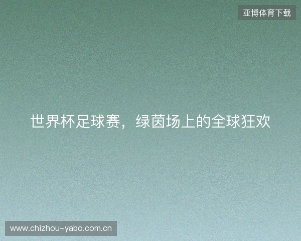 世界杯足球赛，绿茵场上的全球狂欢